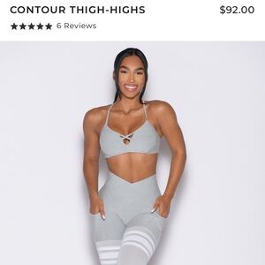 Contour scrunch thigh high